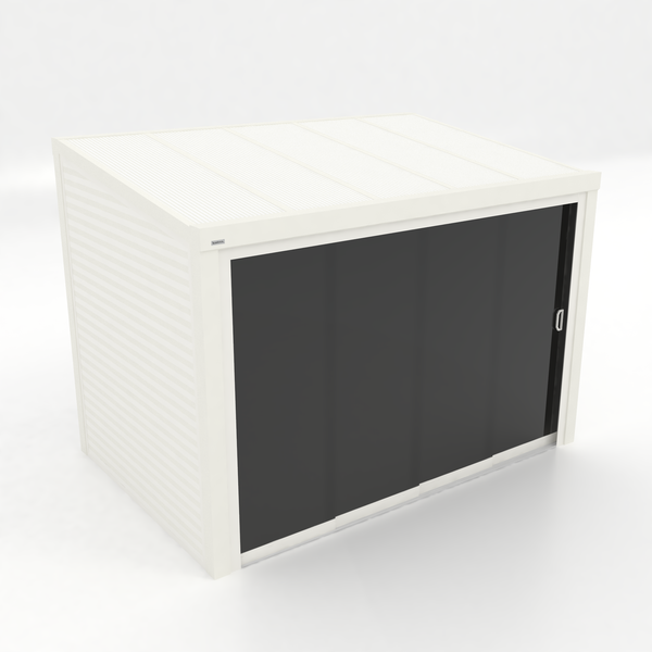 Kastrex Terrasoverkapping Aluminium - Luxe Buitenruimte met Privacy Glas - Gratis Montage - Wit