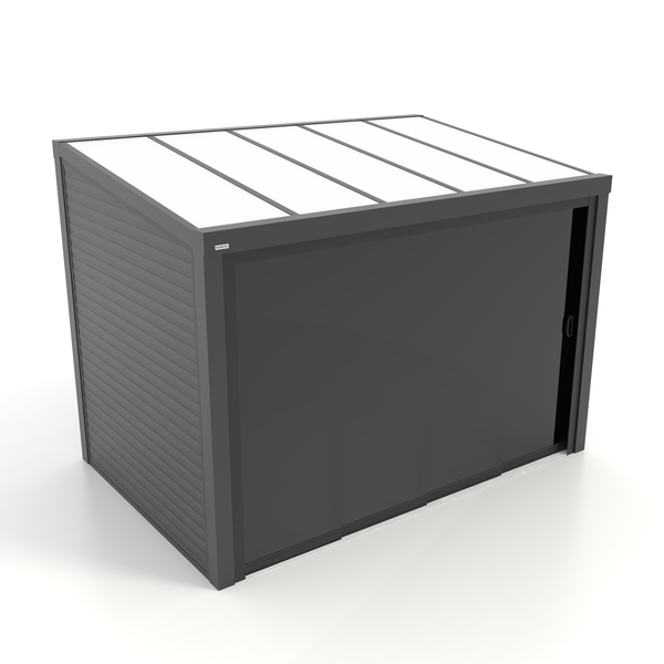 Kastrex Terrasoverkapping Aluminium - Luxe Buitenruimte met Privacy Glas- Gratis Montage - Antraciet