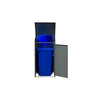 Armoire de conversion pour conteneur Kastrex - Pour 1 bac - Résistante aux intempéries et sans entretien - Acier revêtu