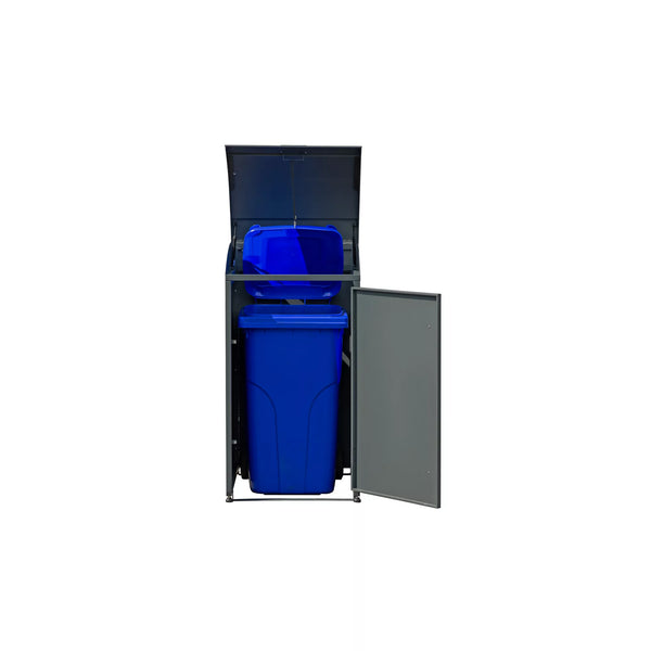 Armoire de conversion pour conteneur Kastrex - Pour 1 bac - Résistante aux intempéries et sans entretien - Acier revêtu