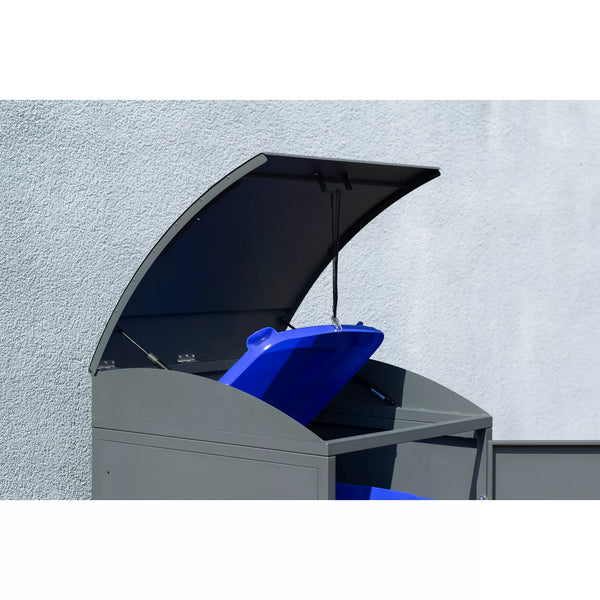 Armoire de conversion pour conteneur Kastrex - Pour 1 bac - Résistante aux intempéries et sans entretien - Acier revêtu