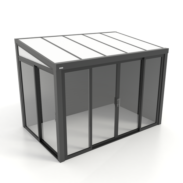 Kastrex Terrasoverkapping Aluminium – Luxe Buitenleven– Gratis Montage - Antraciet