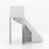 Trapkast Draai boven met 1 Lade 100-150cm Large