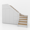 Trapkast Draai Onder met 3 Lade 200-250cm