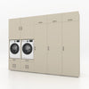 Wasmachinekast 5 delig - 314x240x67cm – Greige