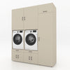 Wasmachinekast 3 delig - 194x240x67cm – Greige
