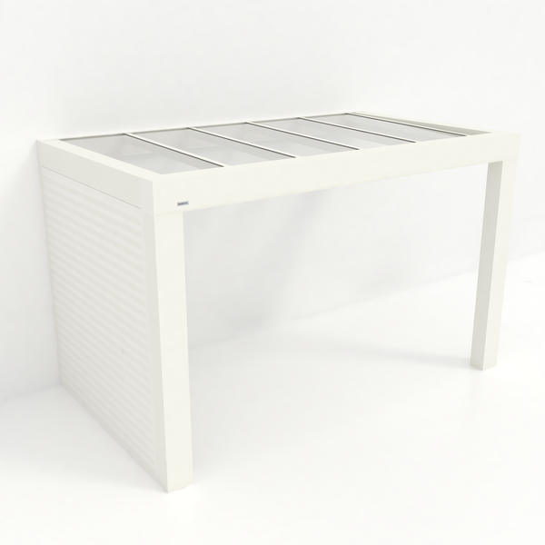 Kastrex Premium Veranda Aluminium - Luxe Buitenruimte met Glazen Dak - Gratis Montage – Wit