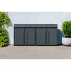 Armoire de conversion pour conteneurs Kastrex - Pour 2 poubelles à roulettes - Résistante aux intempéries et sans entretien - Acier revêtu