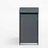 Armoire de conversion pour conteneur Kastrex - Pour 1 bac - Résistante aux intempéries et sans entretien - Acier revêtu