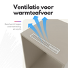 Washing machine cabinet, 1 piece - 67x205x67cm – Greige