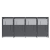 Kliko Ombouw Kast - Voor 4 Containers - Weerbestendig & Onderhoudsvrij - Gecoat Staal - Antraciet