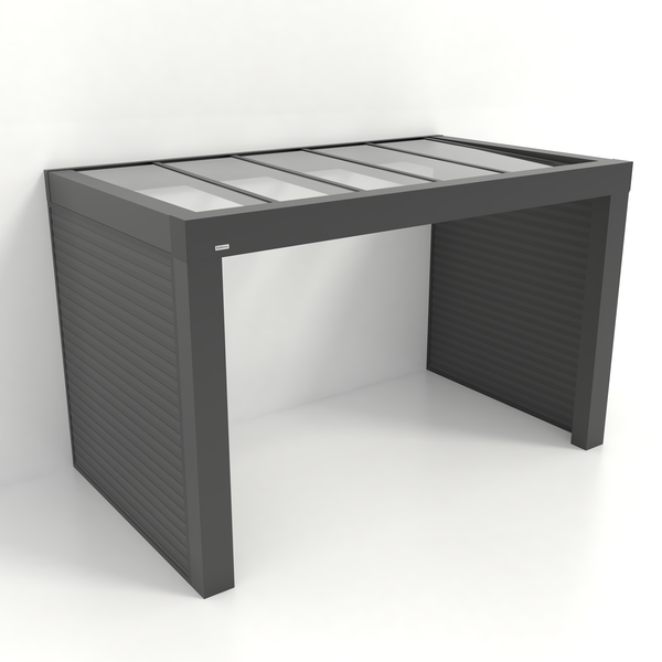 Kastrex Premium Veranda Aluminium - Luxe Buitenruimte met Glazen Dak - Gratis Montage – Antraciet