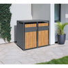 Kastrex Container Conversion Cabinet - For 2 Wheelie Bins - Weatherproof & Maintenance-free - Coated Steel