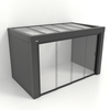 Kastrex Premium Tuinkamer Aluminium - Luxe Buitenruimte met Glazen Dak - Gratis Montage – Antraciet