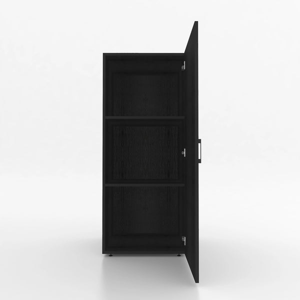 Wasmachinekast 1 delig - 60x145x67cm – Zwart Eiken