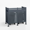 Armoire de conversion pour conteneur Kastrex - Pour 1 bac - Résistante aux intempéries et sans entretien - Acier revêtu