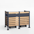 Kastrex Container Conversion Cabinet - For 1 Bin - Weatherproof & Maintenance-free - Coated Steel