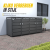 Kastrex Container Ombouw Kast - Voor 4 Kliko's - Weerbestendig & Onderhoudsvrij - Gecoat Staal