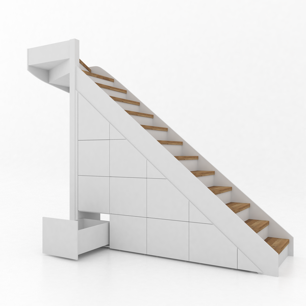 Trapkast Draai boven met 10 Lade 200-250cm