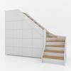 Trapkast Draai Onder met 15 Lade 200-250cm