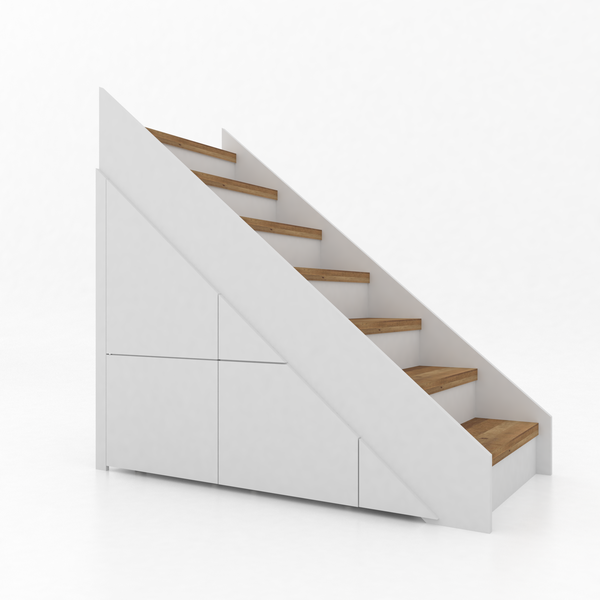 Trapkast Recht met 3 Lade 100–150cm