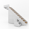 Trapkast Draai boven met 6 Lade 150-200cm