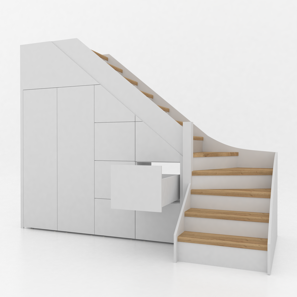 Trapkast Draai Onder met 7 Lade 200-250cm