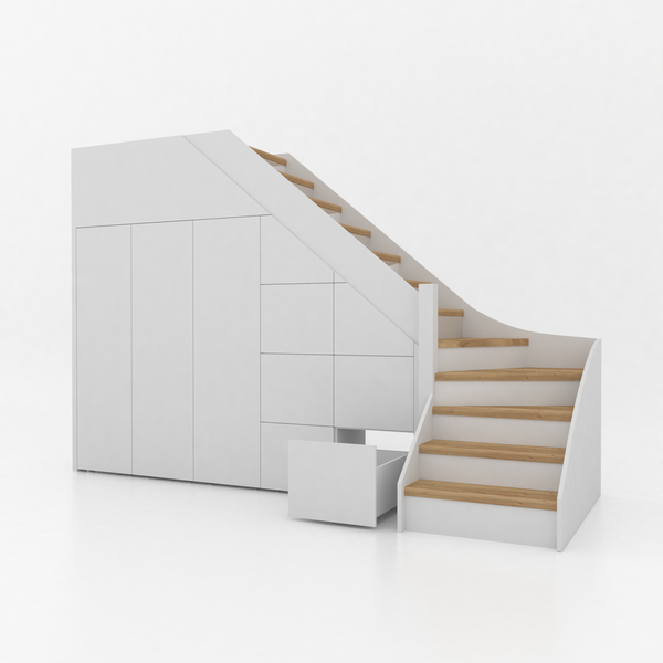 Trapkast Draai Onder met 7 Lade 250-320cm