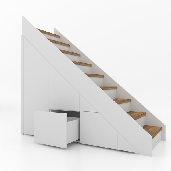 Trapkast Recht met 3 Lade 150–200cm
