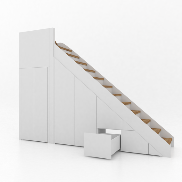 Trapkast Draai boven met 3 Lade 250-320cm
