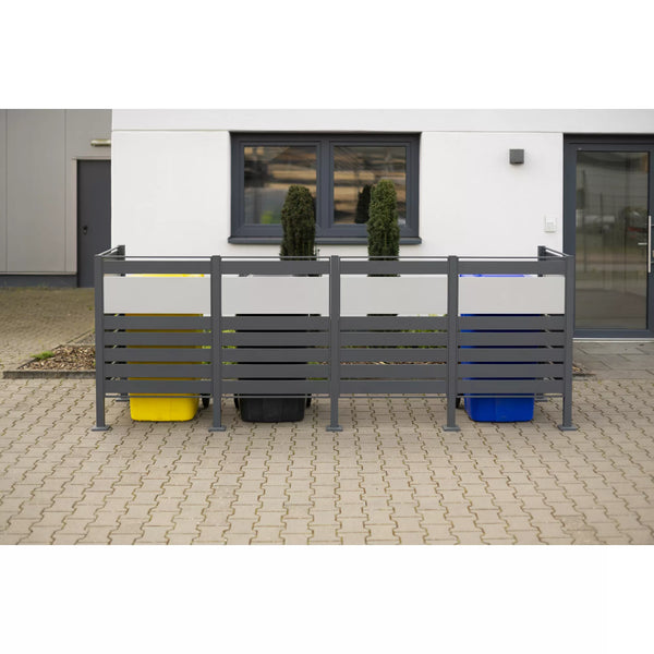 Container Ombouw - Voor 4 Kliko's - Weerbestendig & Onderhoudsvrij - Gecoat Staal