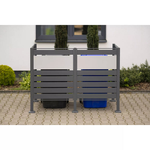 Container Ombouw - Voor 2 Kliko's - Weerbestendig & Onderhoudsvrij - Gecoat Staal