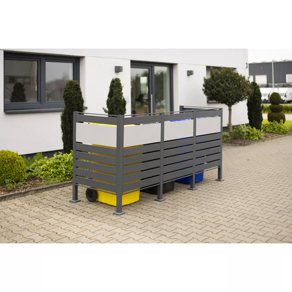 Container Ombouw - Voor 3 Kliko's - Weerbestendig & Onderhoudsvrij - Gecoat Staal