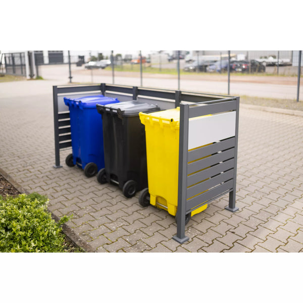 Container Ombouw - Voor 3 Kliko's - Weerbestendig & Onderhoudsvrij - Gecoat Staal