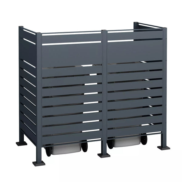 Container Ombouw - Voor 2 Kliko's - Weerbestendig & Onderhoudsvrij - Gecoat Staal - Steel