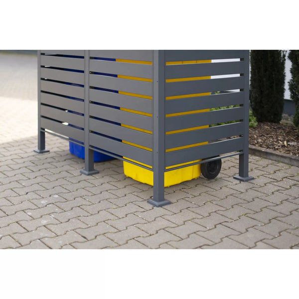 Container Ombouw - Voor 2 Kliko's - Weerbestendig & Onderhoudsvrij - Gecoat Staal - Steel