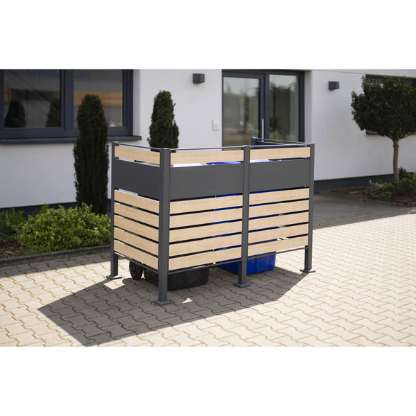 Kastrex Container Conversion Cabinet - For 1 Bin - Weatherproof &amp; Maintenance-free - Coated Steel