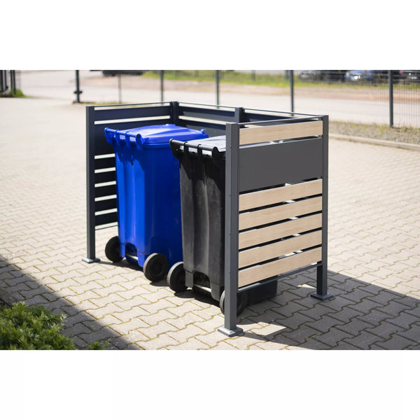 Kastrex Container Conversion Cabinet - For 1 Bin - Weatherproof &amp; Maintenance-free - Coated Steel