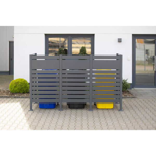 Container Ombouw - Voor 3 Kliko's - Weerbestendig & Onderhoudsvrij - Gecoat Staal - Steel