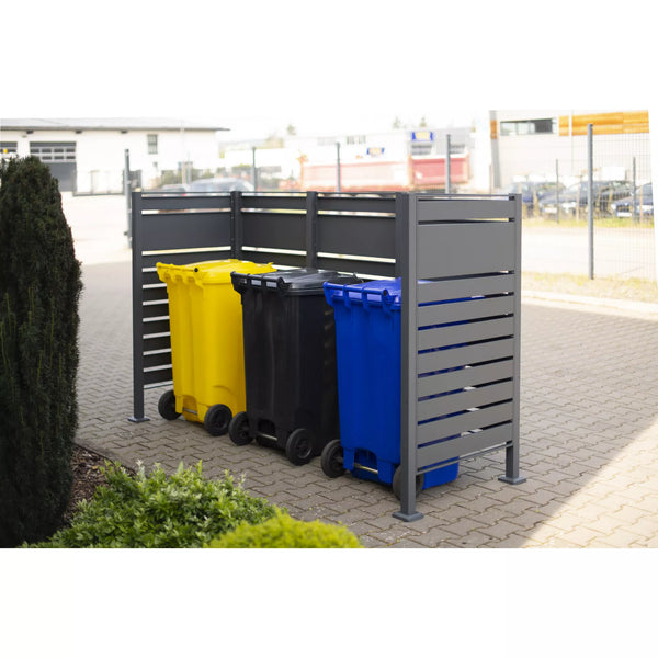 Container Ombouw - Voor 3 Kliko's - Weerbestendig & Onderhoudsvrij - Gecoat Staal - Steel