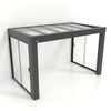 Kastrex Premium Tuinkamer Aluminium - Luxe Buitenruimte met Glazen Dak - Gratis Montage – Antraciet