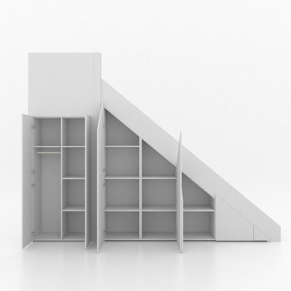 Trapkast Draai boven met 1 Lade 250-320cm