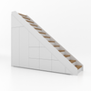 Trapkast Recht met 6 Lade 250-320cm