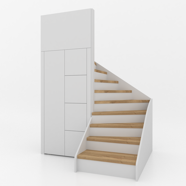 Trapkast Rond met 4 Lade 50-100cm