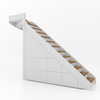 Trapkast Draai boven met 6 Lade 200-250cm