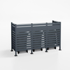 Kastrex Container Conversion Cabinet - For 1 Bin - Weatherproof &amp; Maintenance-free - Coated Steel