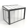 Kastrex Tuinkamer Aluminium - Luxe Buitenruimte met Polycarbonaat Dak - Gratis Montage - Antraciet