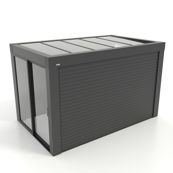 Kastrex Premium Terrasoverkapping Aluminium - Luxe Buitenruimte met Glazen Dak - Gratis Montage – Antraciet