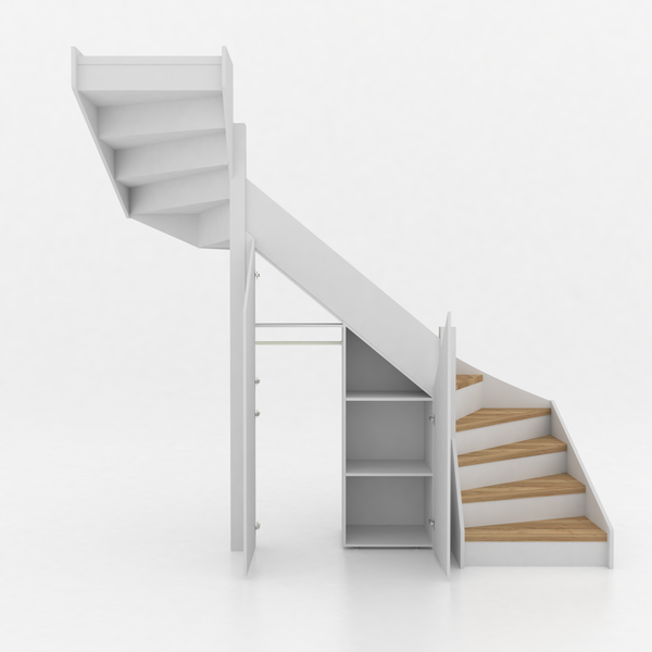 Trapkast Dubbele Draai 100-150cm