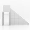 Trapkast Draai boven met 10 Lade 250-320cm